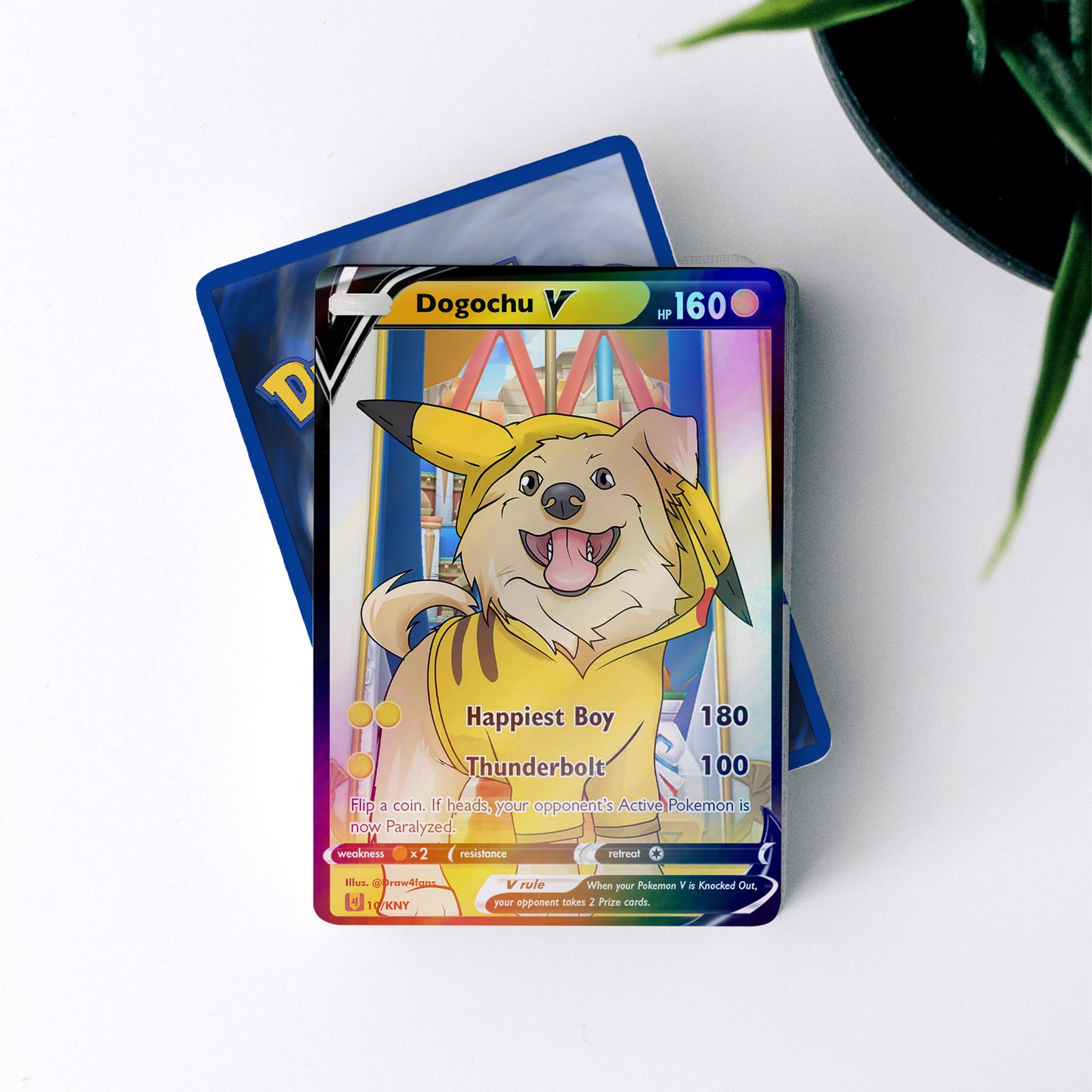 Holographic Poke Card Print